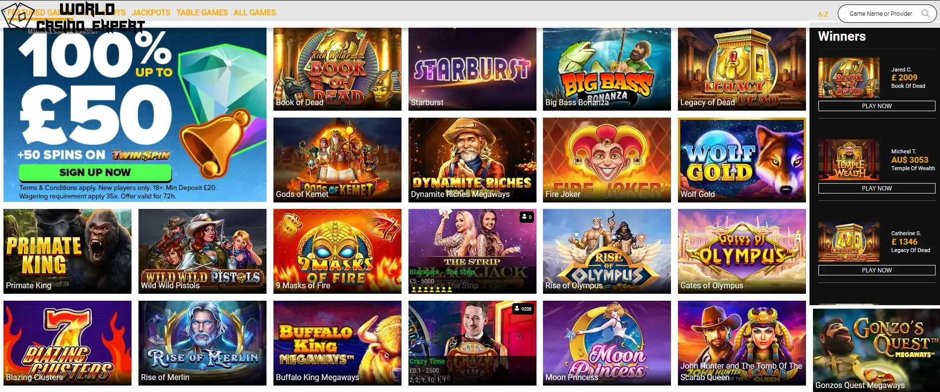 Spiele und Anbieter bei NextCasino | WorldCasinoExpert