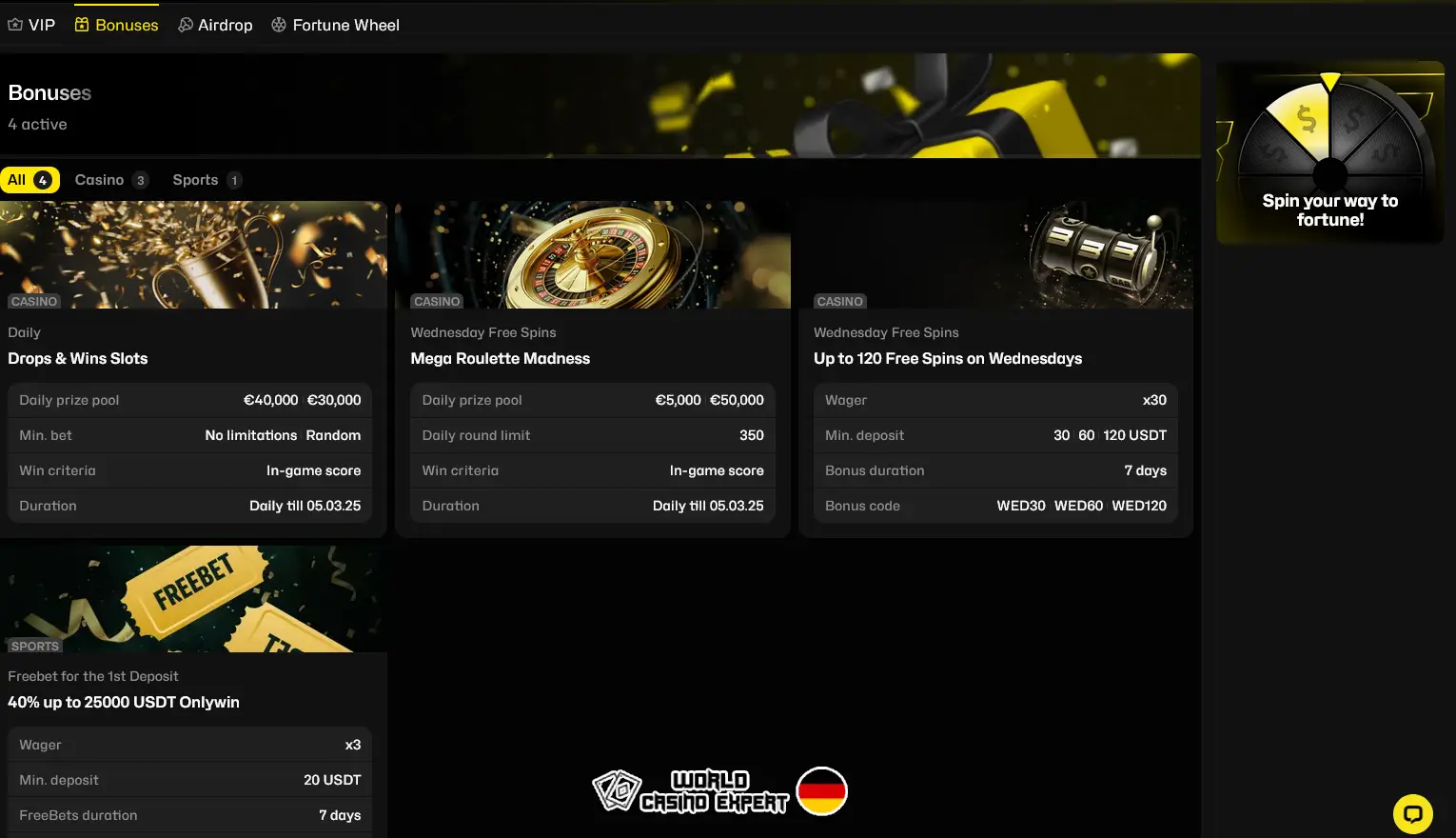 Boni für deutsche Spieler von BoxBet Casino