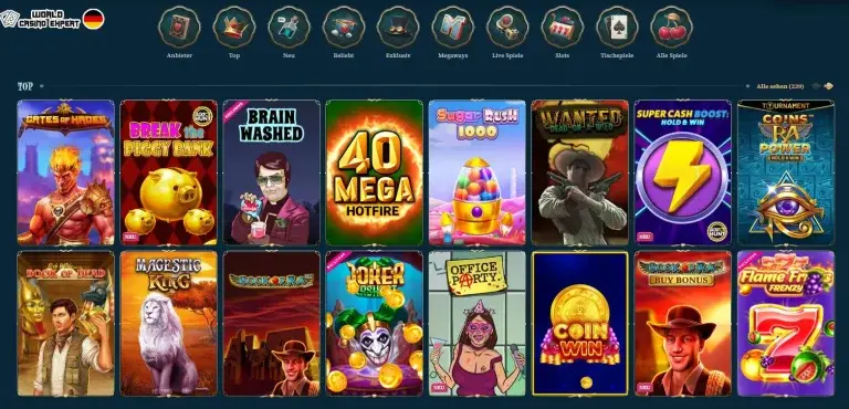 BetAlice Casino Spiele