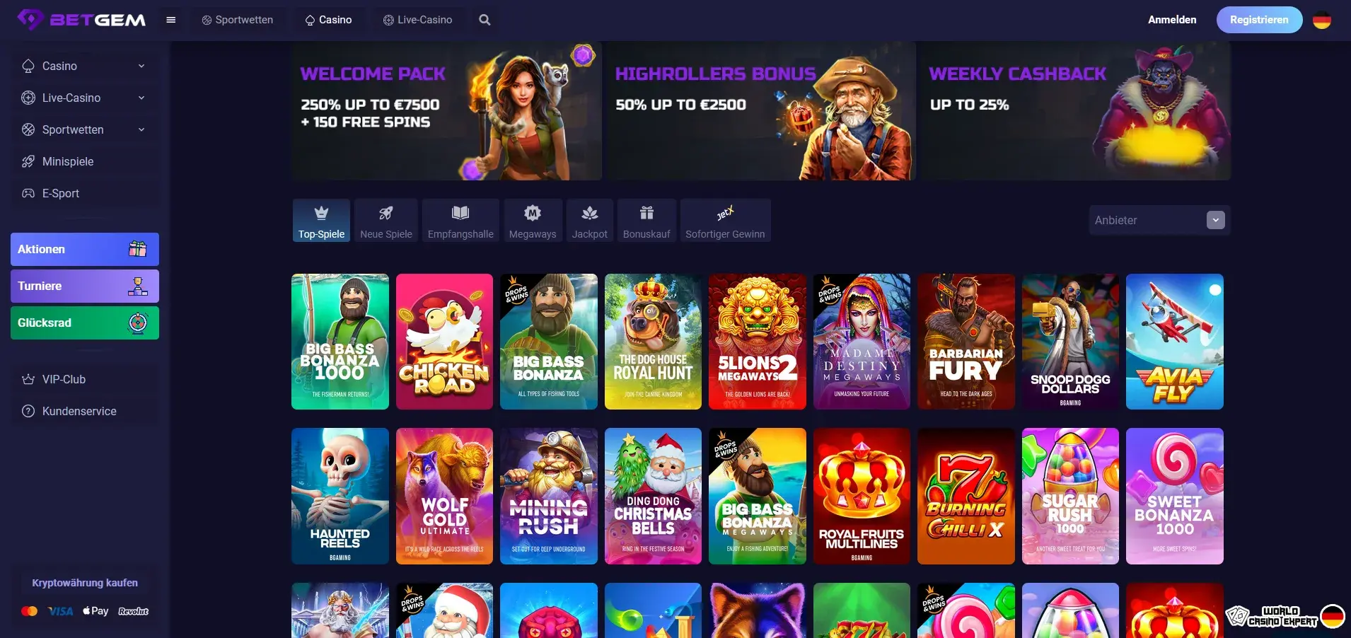 Bewertung des Online-Casino BetGem