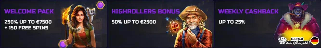 Bonusse für deutsche Spieler vom Online-Casino BetGem