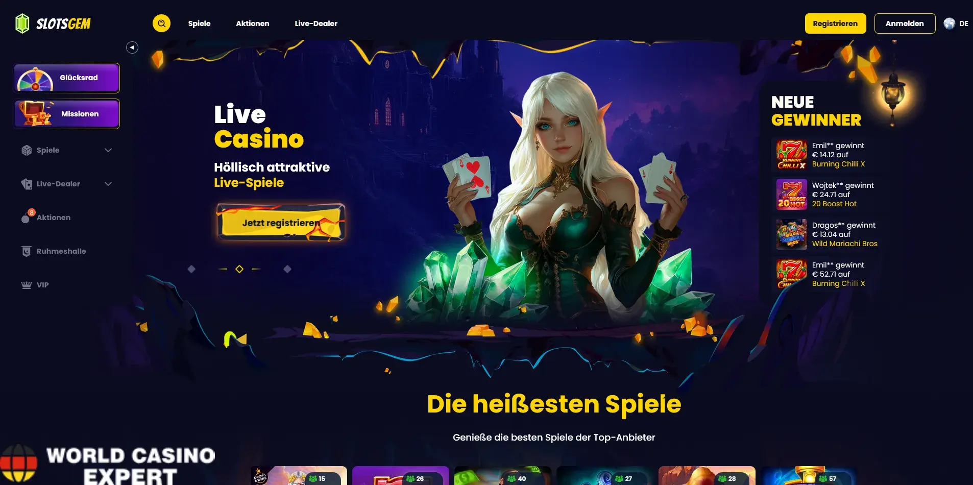 SlotsGem Casino Test und Erfahrung