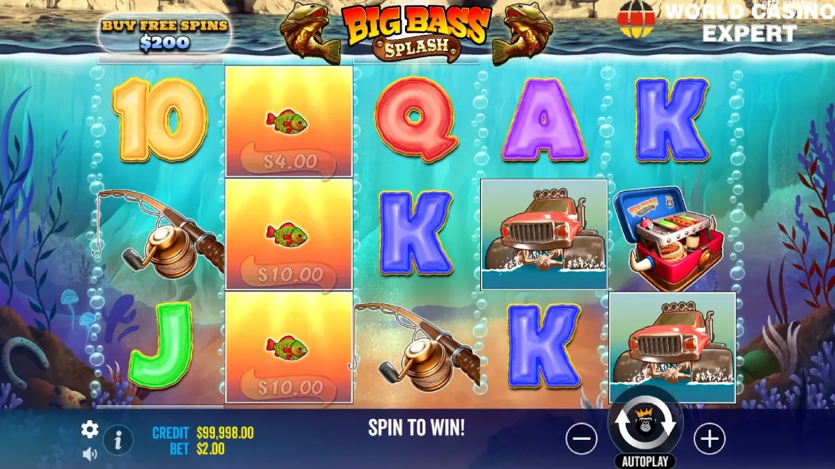 Grafik von Big Bass Splash
