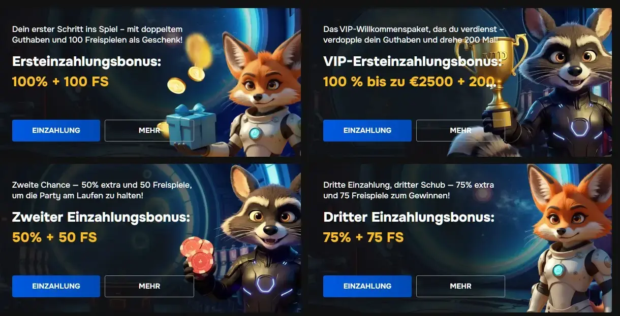 Bonusse für deutsche Spieler vom Online-Casino Maxbit