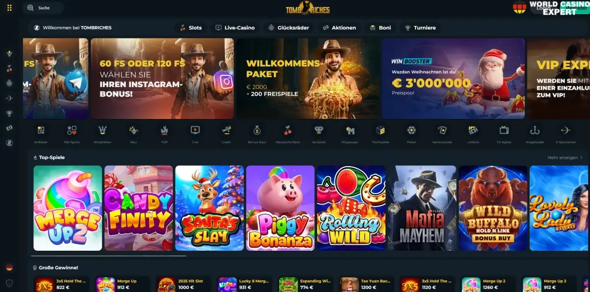 Tomb Riches Casino Online – Expertenbewertung für deutsche Spieler
