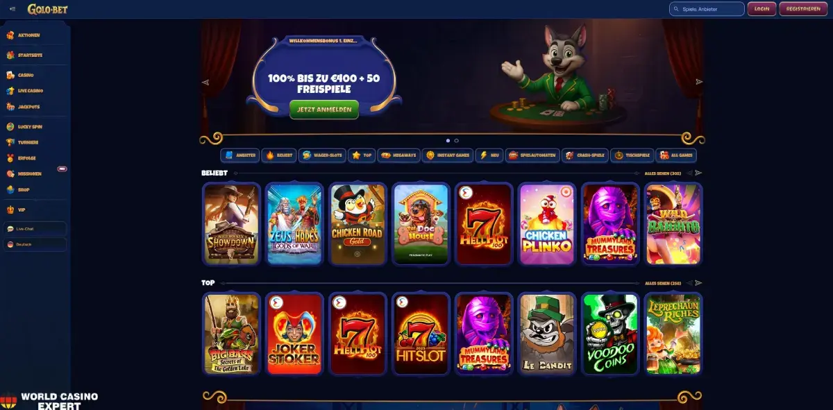 Golobet Casino Online – Expertenbewertung für deutsche Spieler