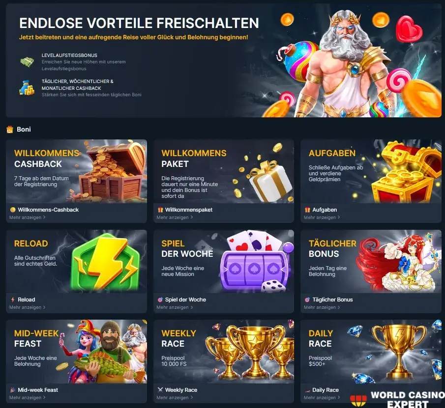 Boni im Coins.Game Casino