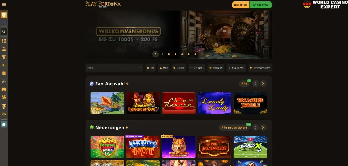 PlayFortuna Casino Test