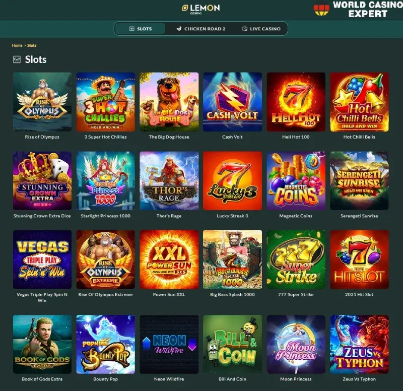 Spiele bei Lemon.Casino