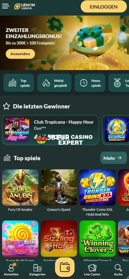 Mobile Nutzung: Lemon.Casino auf Smartphone und Tablet
