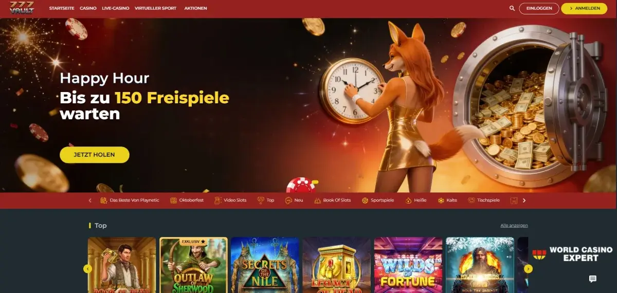 777vault Casino Erfahrungen 2026: Ausführlicher Test von Bonus, Spielen und Auszahlungsregeln