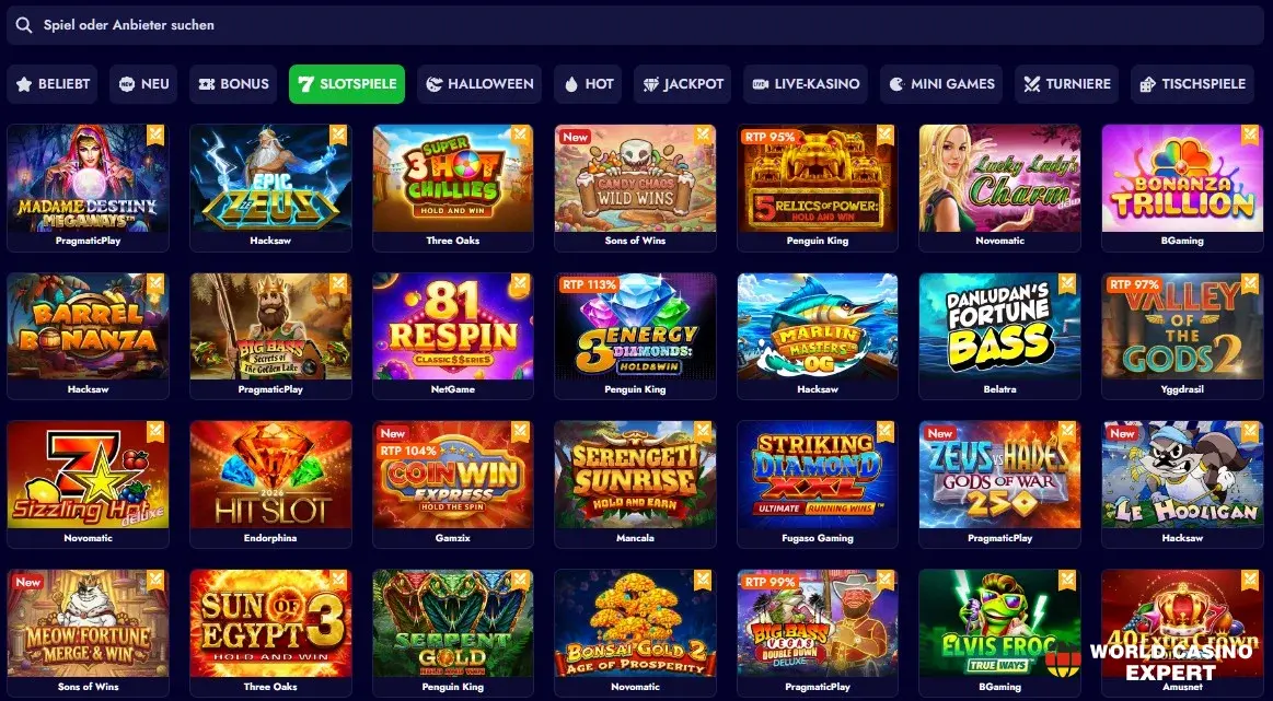 Spiele im Spinko Casino Spiele im Spinko Casino
