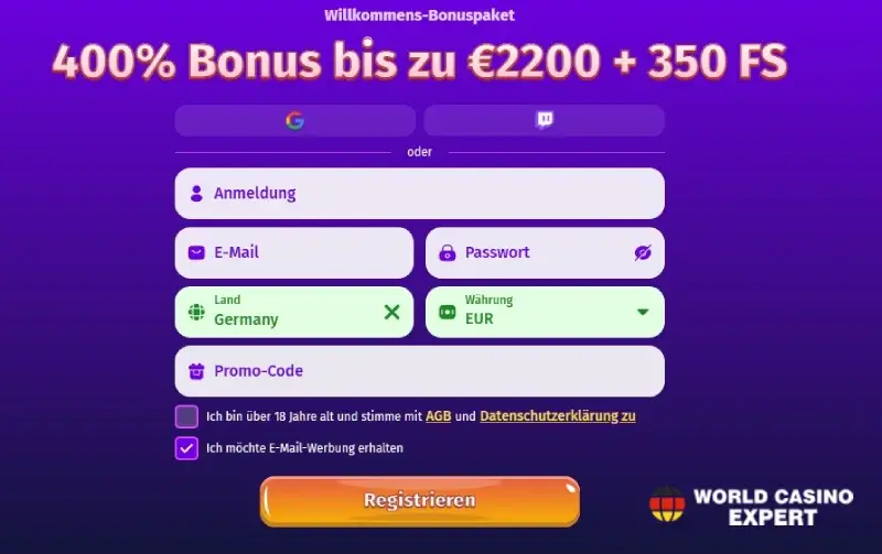 Registrierung und Verifizierung