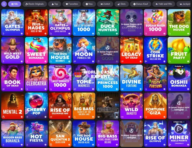 Spielautomaten und Slots | Reels Casino